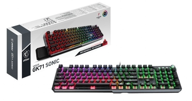 MSI 推出 VIGOR GK71 SONIC 机械键盘、IMMERSE GV60 串流麦克风