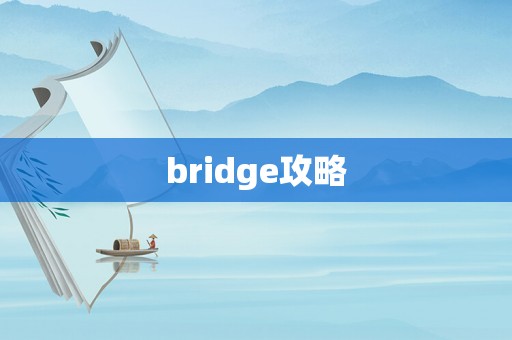 bridge攻略