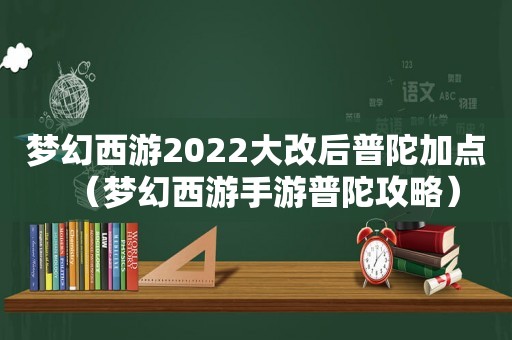 梦幻西游2022大改后普陀加点(梦幻西游手游普陀攻略) 梦幻西游2022大改后普陀加点(梦幻西游手游普陀攻略)