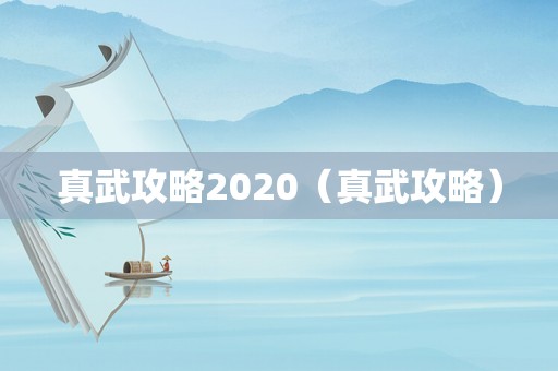 真武攻略2020（真武攻略）
